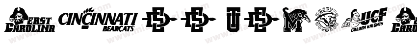 NCAA Washington St字体转换